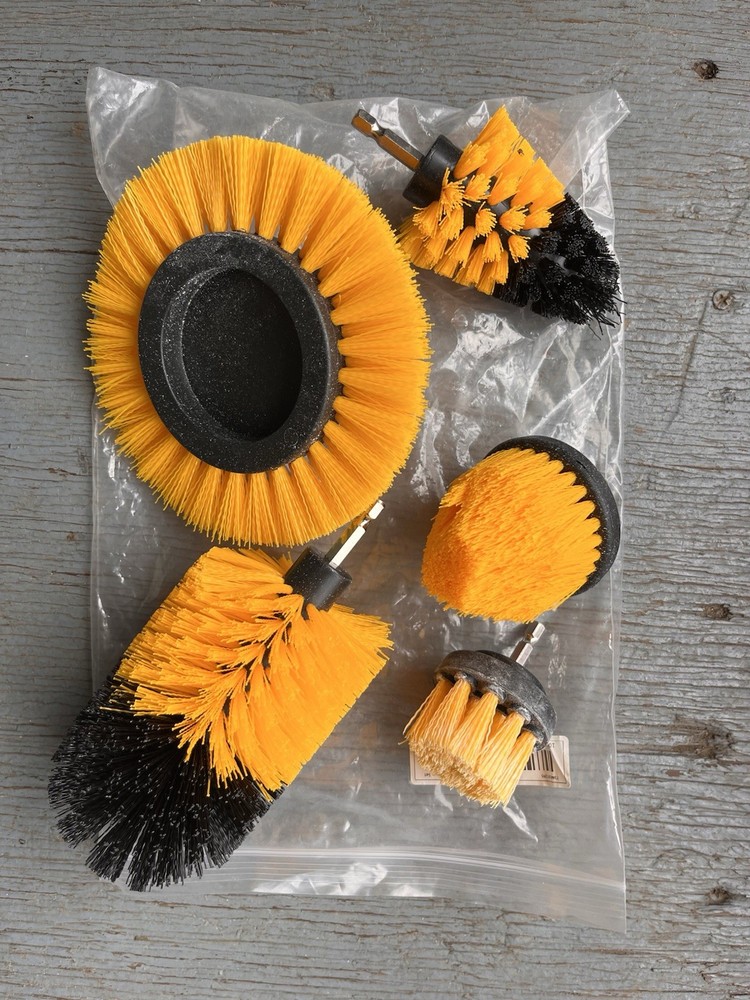 5 Pack Drill Brush Attachments