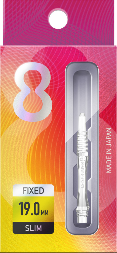Target 8 Flight Slim Clear 19mm Fixed Shaft