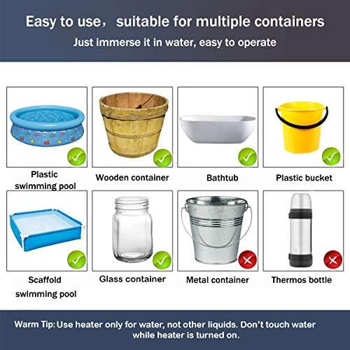 10in 1000W-110V Water Heater Portable Electric Immersion Element Boiler