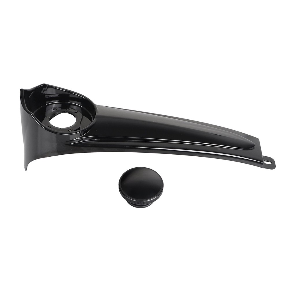 Gloss Black ABS Stretched Dash Panel Gas Tank Cap For Harley Electra Glide FLHTC