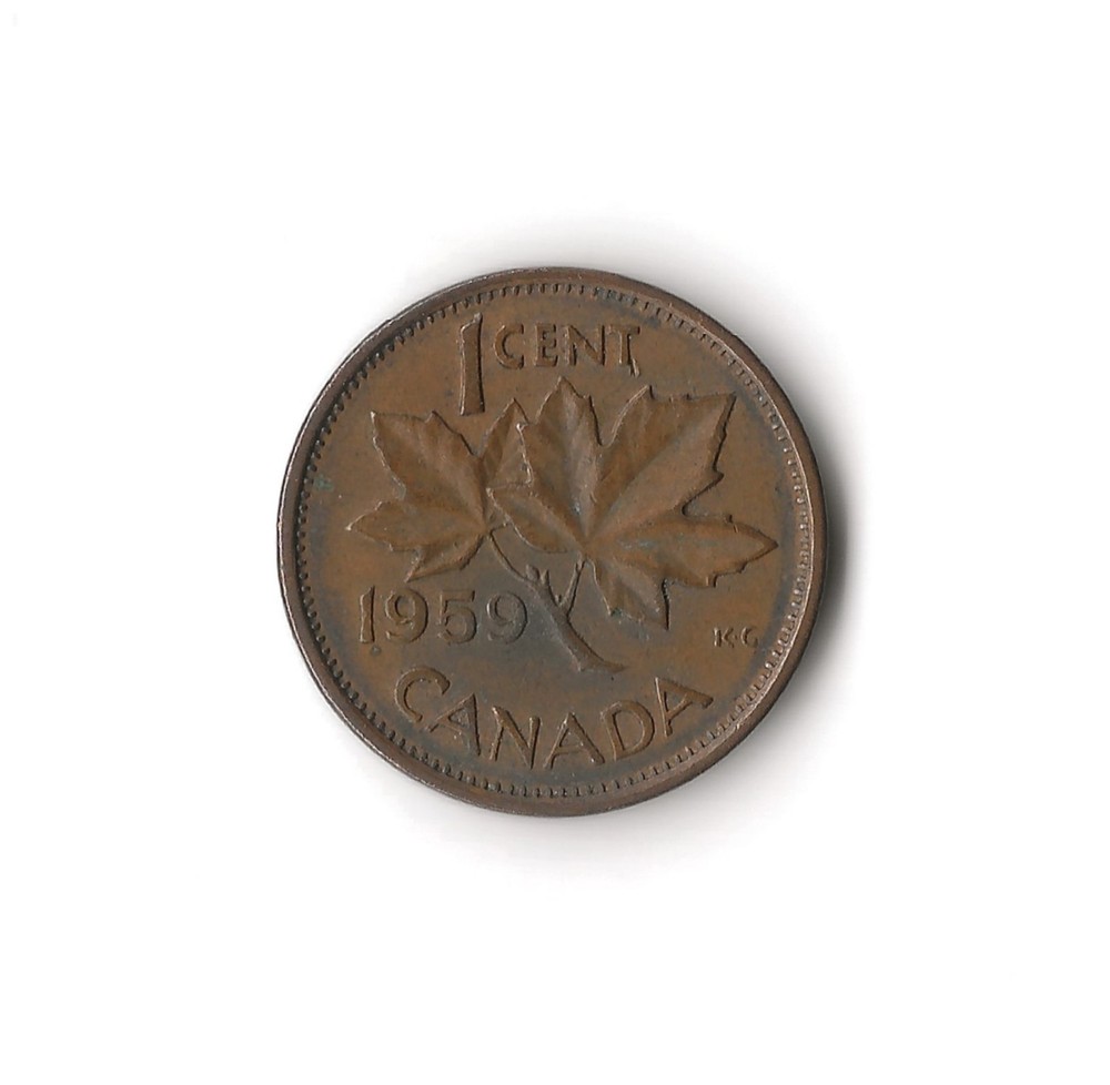1959 Canada - 1 Cent - 911 - Bronze - 3.2g