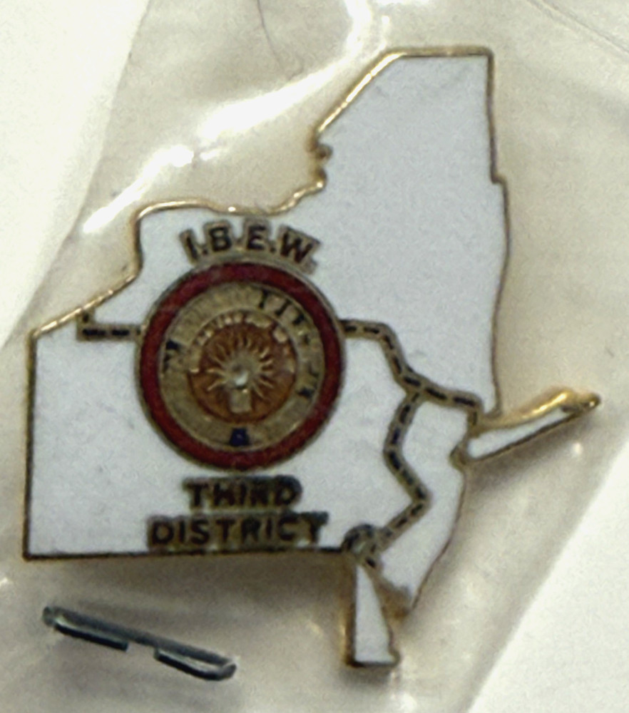 Vintage IBEW Third District 3rd Lapel Pin