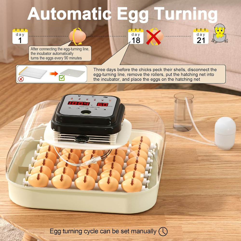 35 Eggs Incubators for Hatching Eggs,Egg Incubator with Automatic Egg Turning an