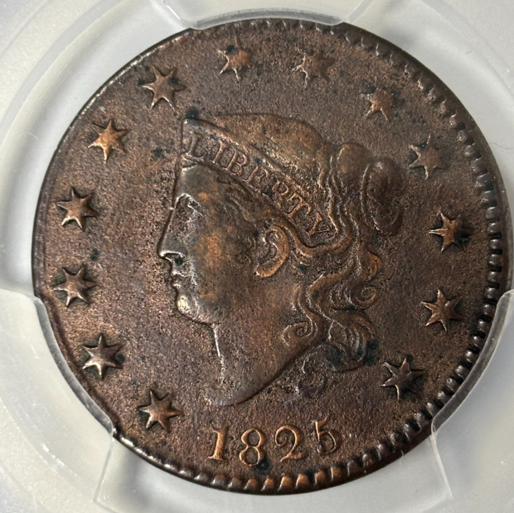 1825 Large Cent PCGS XF Detail