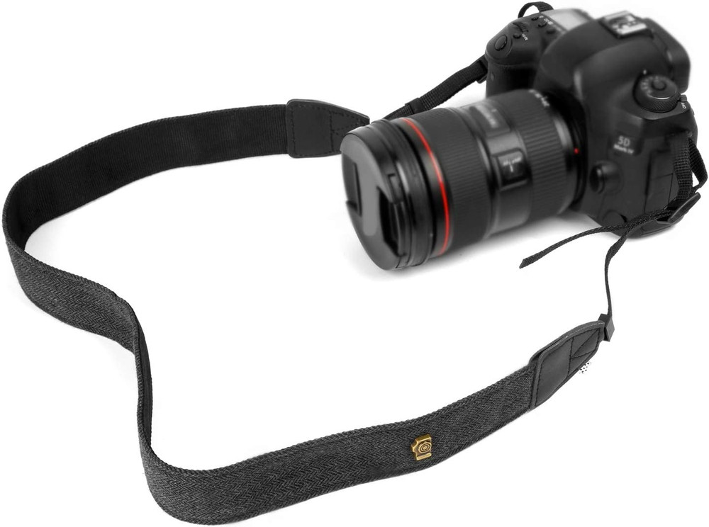 WANBY Camera Strap Black Canvas Neck Shoulder Strap with Quick Release Buckles f