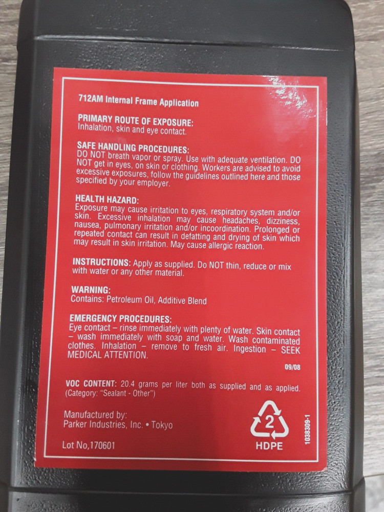 712AM INTERNAL FRAME APPLICATION ( 2 PACK), 1 Liiter each