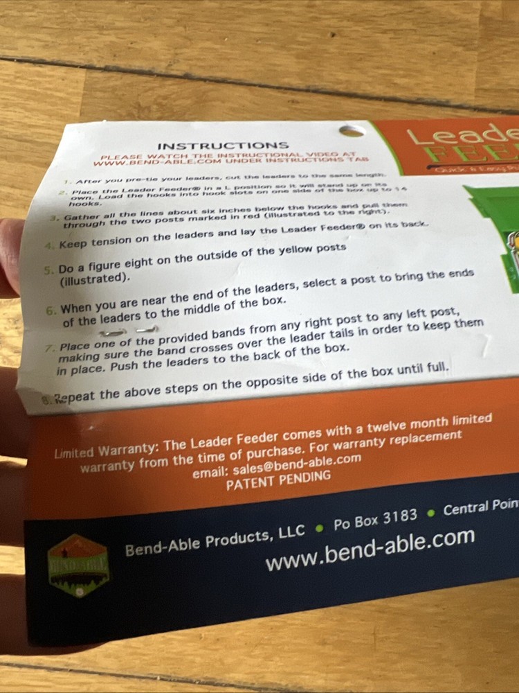 Bend-Able Leader Feeder