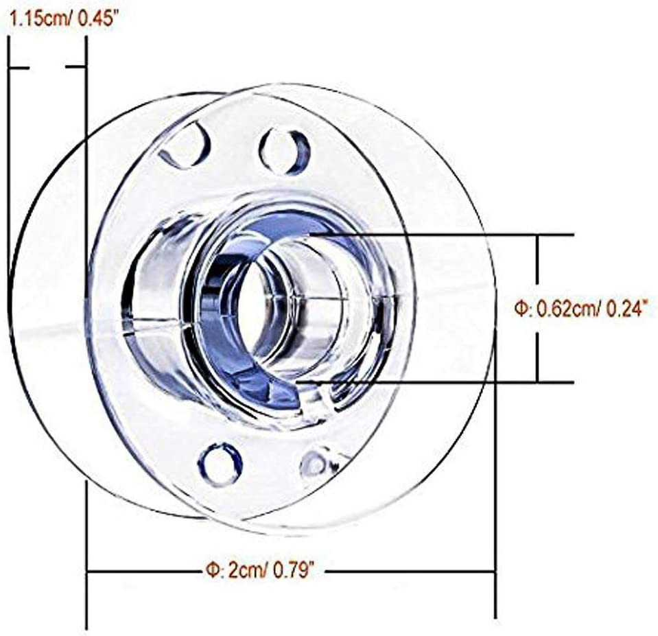 30Pack Plastic Sewing Machine Bobbins for Brother