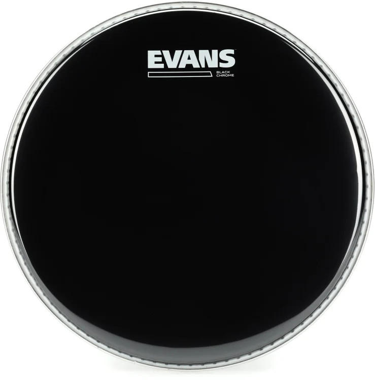 Evans TT10CHR Black Chrome Tom Batter Head - 10"