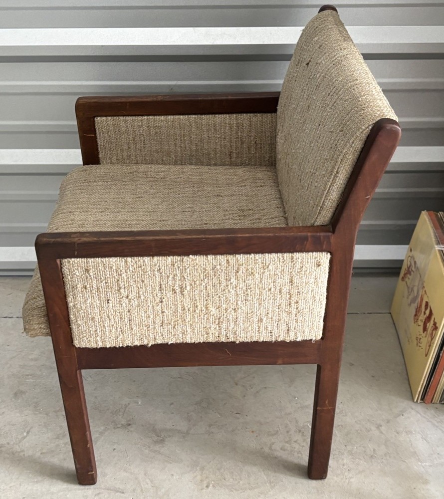 Mid Century Modern Lounge Arm Chairs Pair