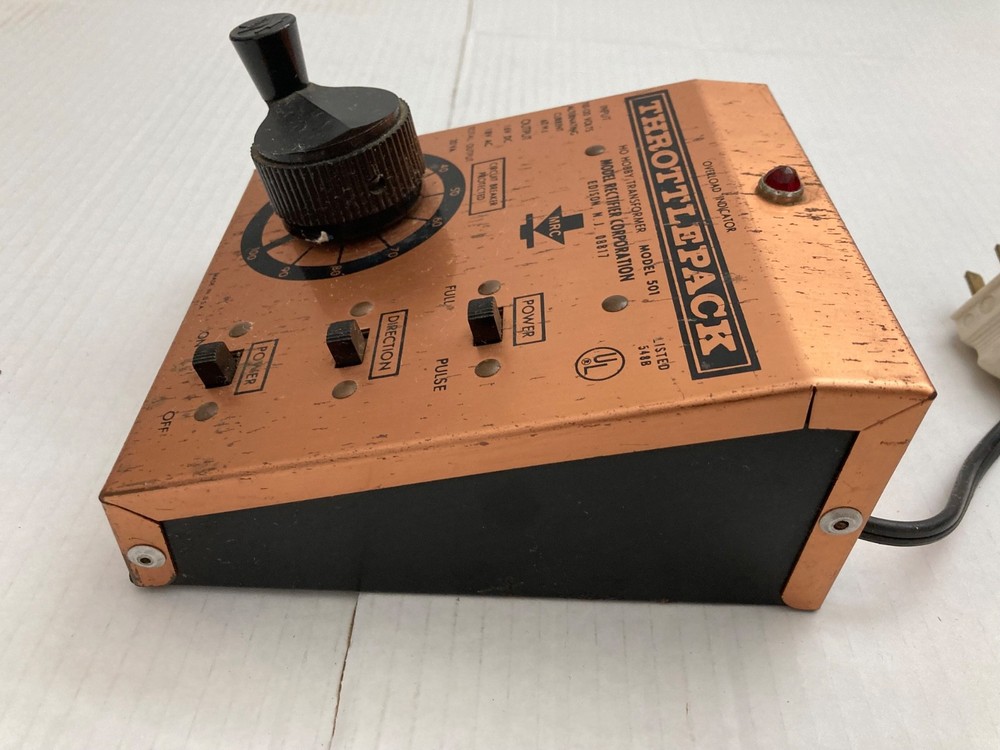 Vintage MRC Throttlepack Model 501 Train Transformer , Untested **
