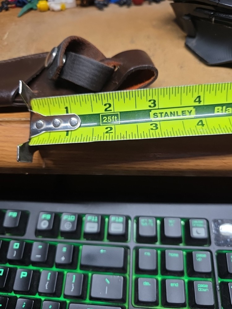 LEATHER Fixed Blade Knife SHEATH FOR SHARP FINGER KNIFE etc 4" Blade