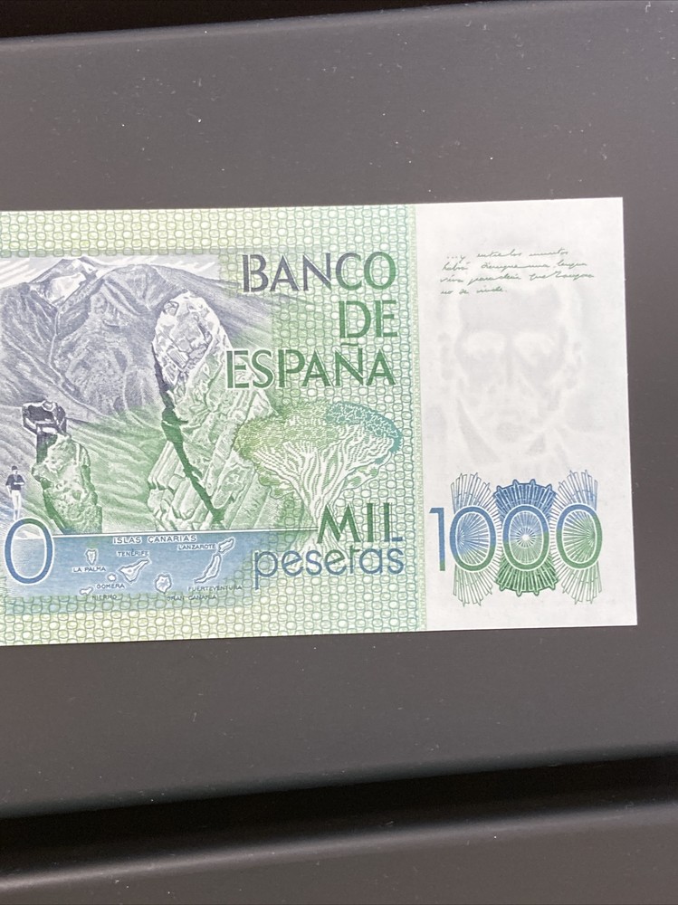 1979 spain 1000 peseta banknote cu