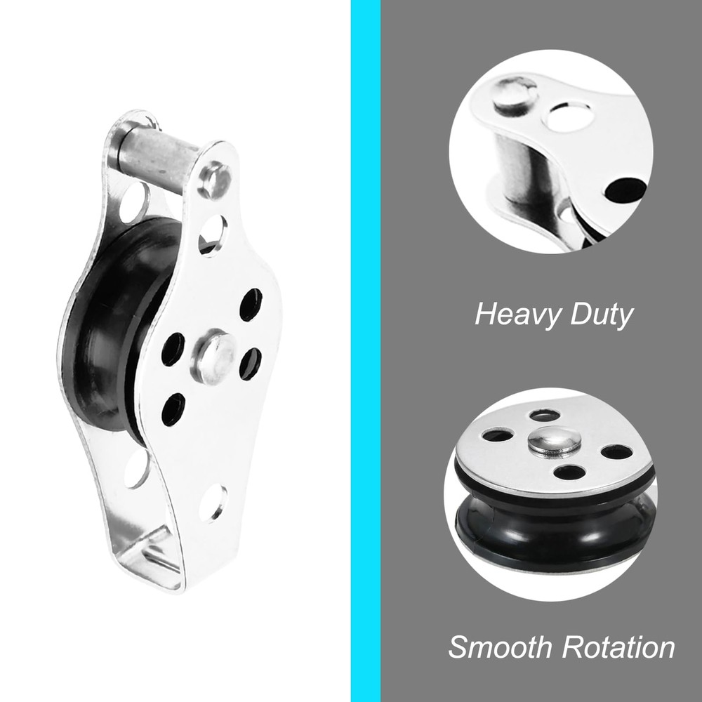 Wire Durable Pulley Single Stainless Loading Smooth Pulley Block Steel Stainl...