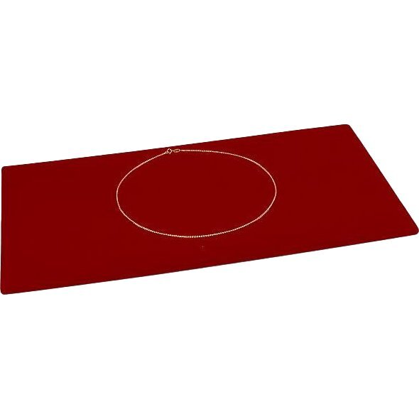 Red Velvet Chain Pad Display & Acrylic Lid Tray