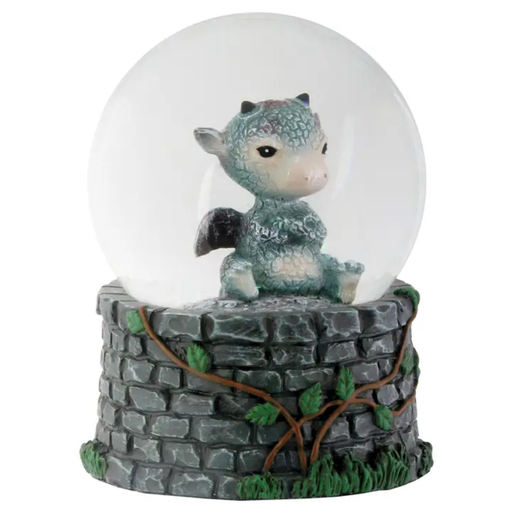 Pacific Trading Water Globe Skully Dragon