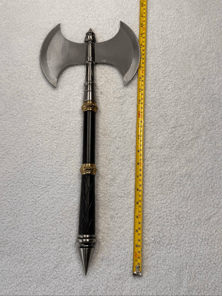 Double Blade Medieval Fantasy Fighting Axe