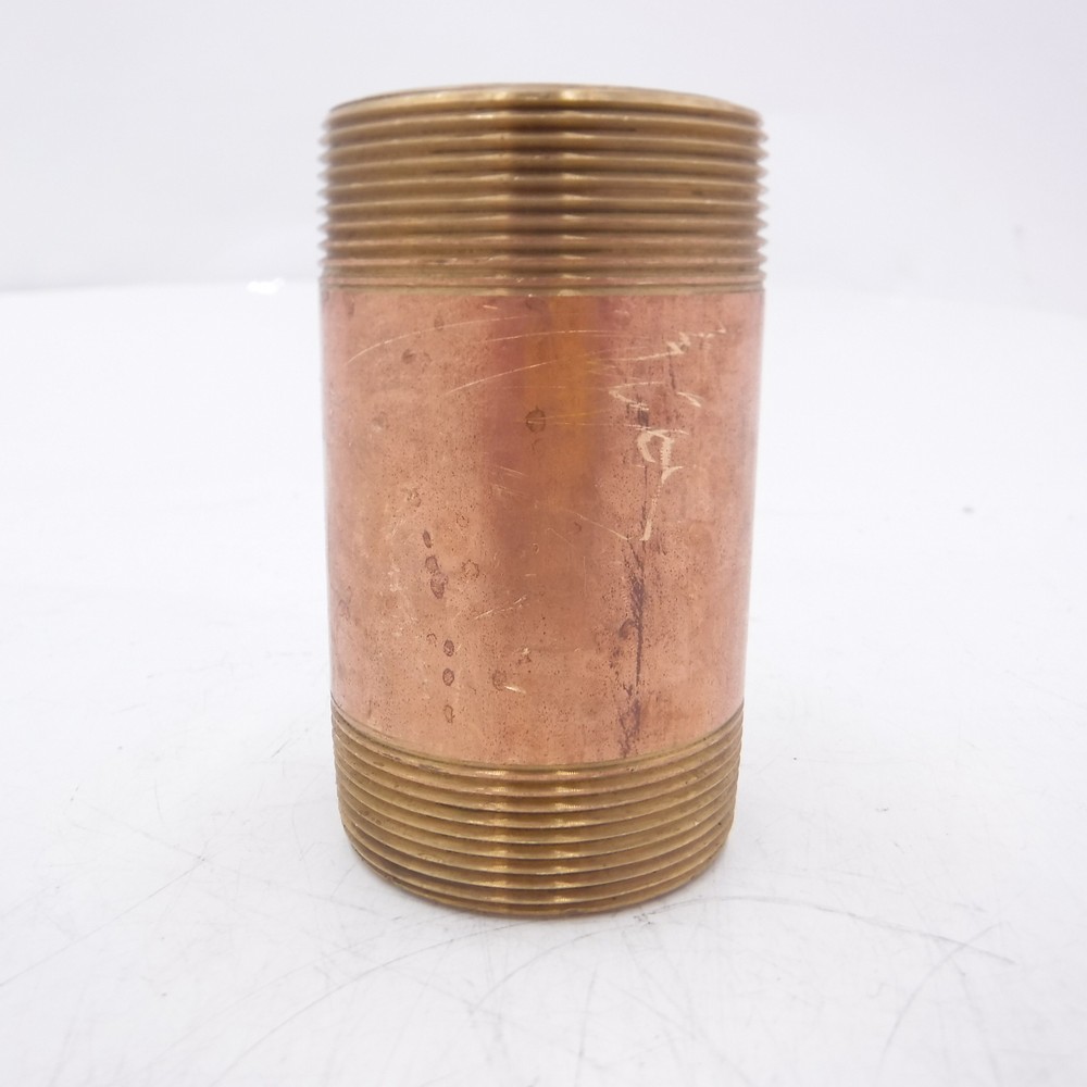 2" x 4" Red Brass Threaded Nipple