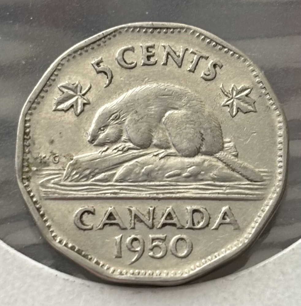 1950 Canada Five Cents 5