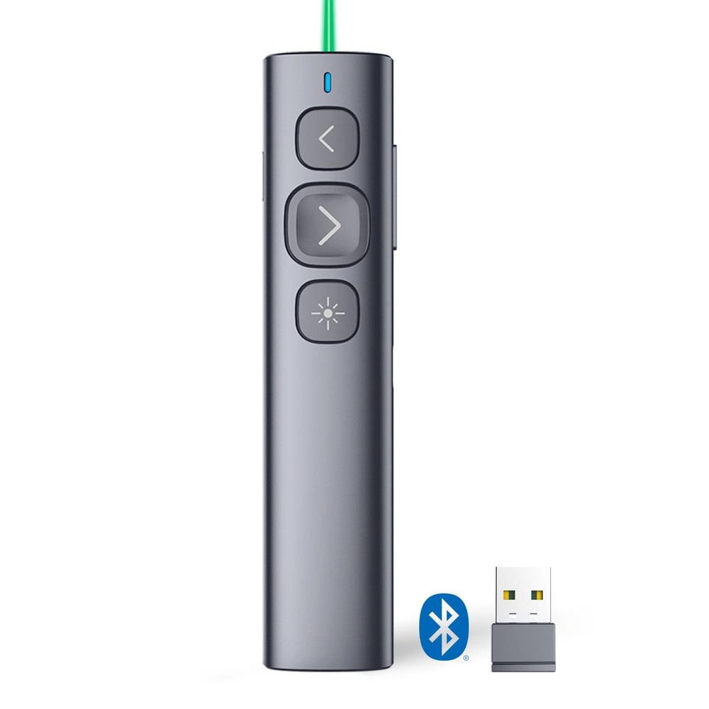 N95 Bluetooth Presentation Clicker with USB-A Receiver, PowerPoint Clicker fo...