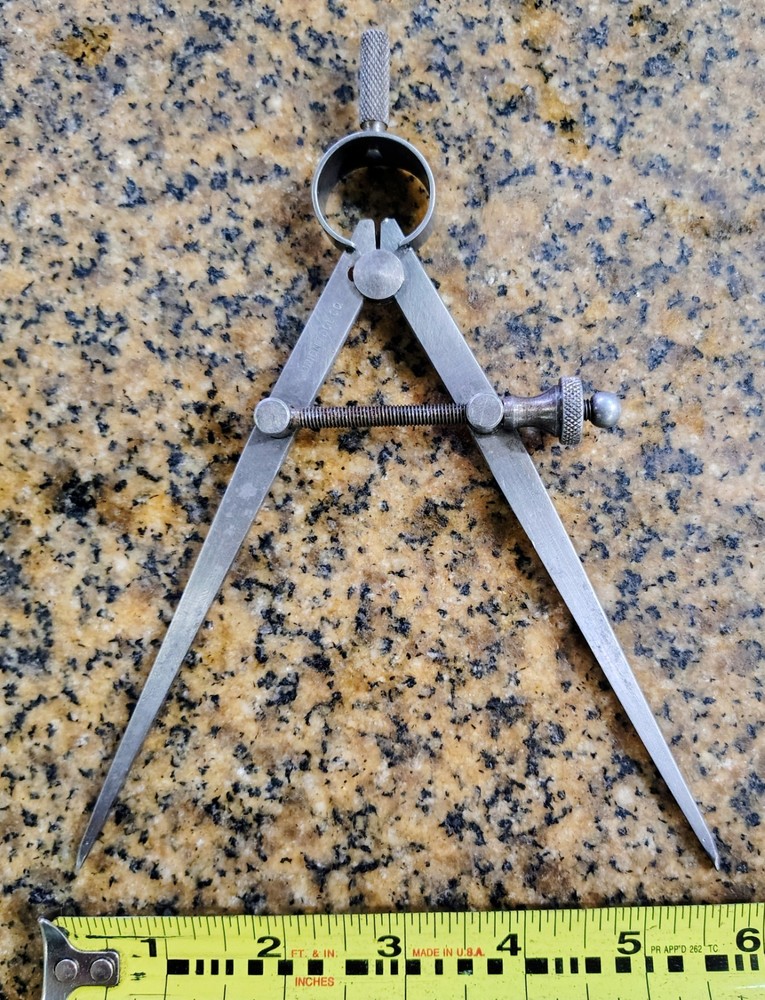 🗽 VINTAGE UNION TOOL 6" DIVIDER MACHINIST/TOOLMAKER