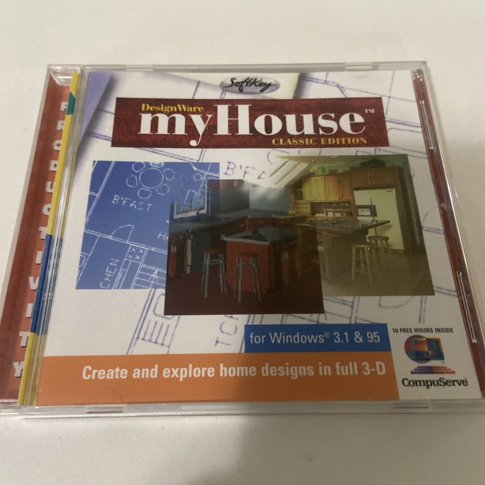 Computer Software: DesignWare myHouse, Classic Edition, for Windows 3.1 & 95, J4