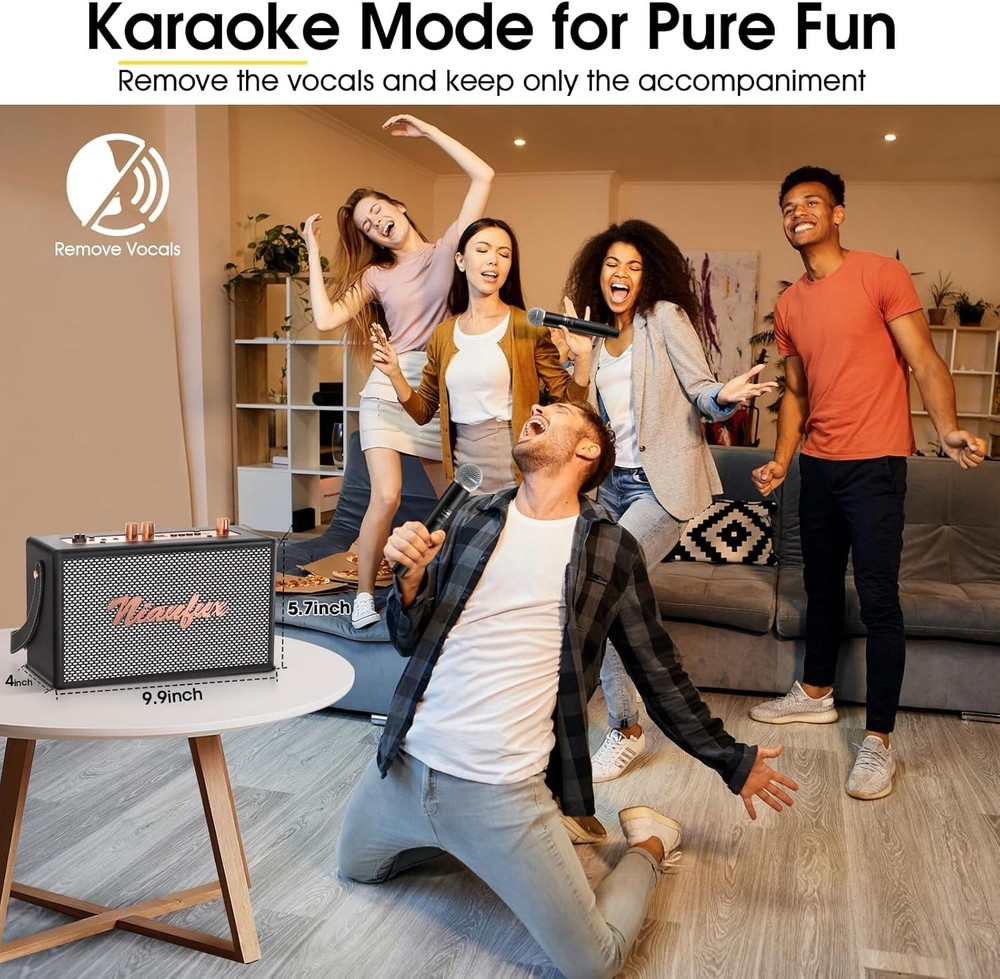 All-in-One Karaoke System with Multiple Connections-
