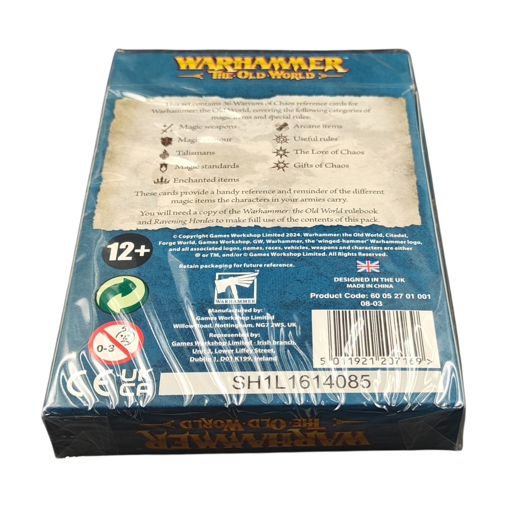 Chaos Warriors Reference Cards Pack Warhammer Old World Sealed