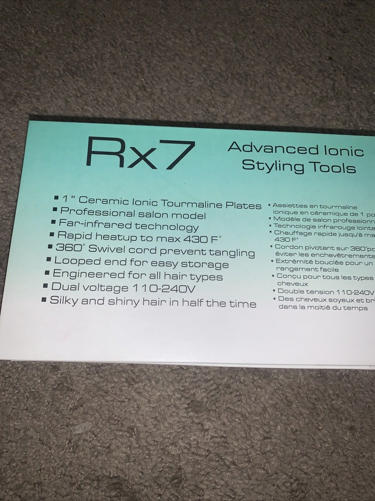 RX7:Nano Ceramic Ionic 1" Flat Iron