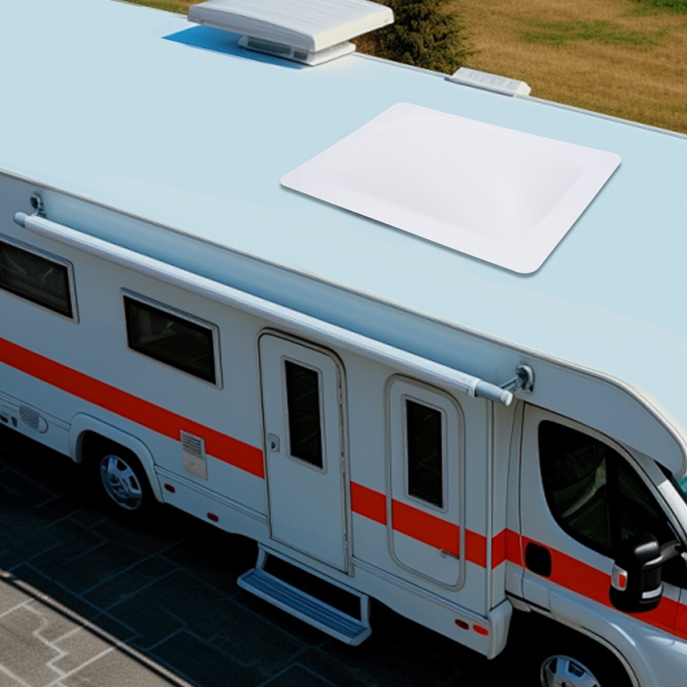 Premium RV Skylight Replacement - Durable White PC Dome for Campers