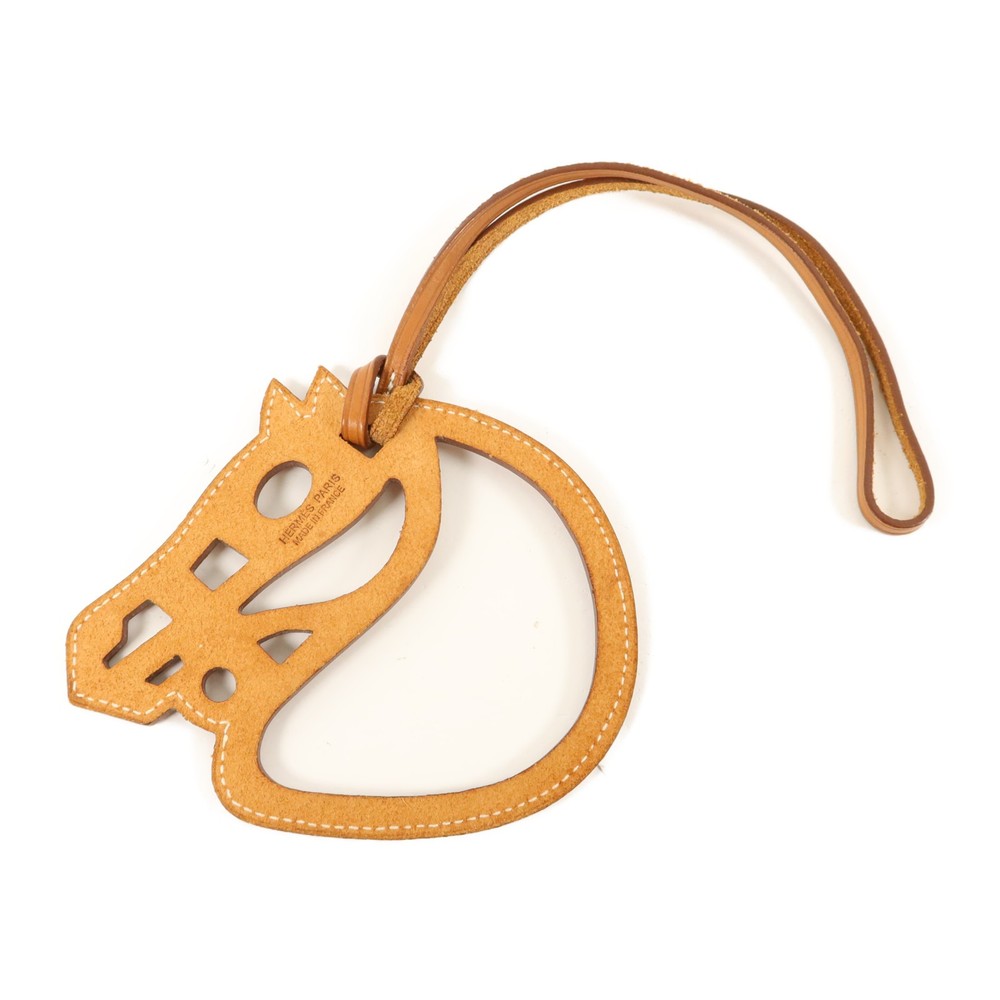 HERMES Paddock Cheval Charm Swift Leather Gold