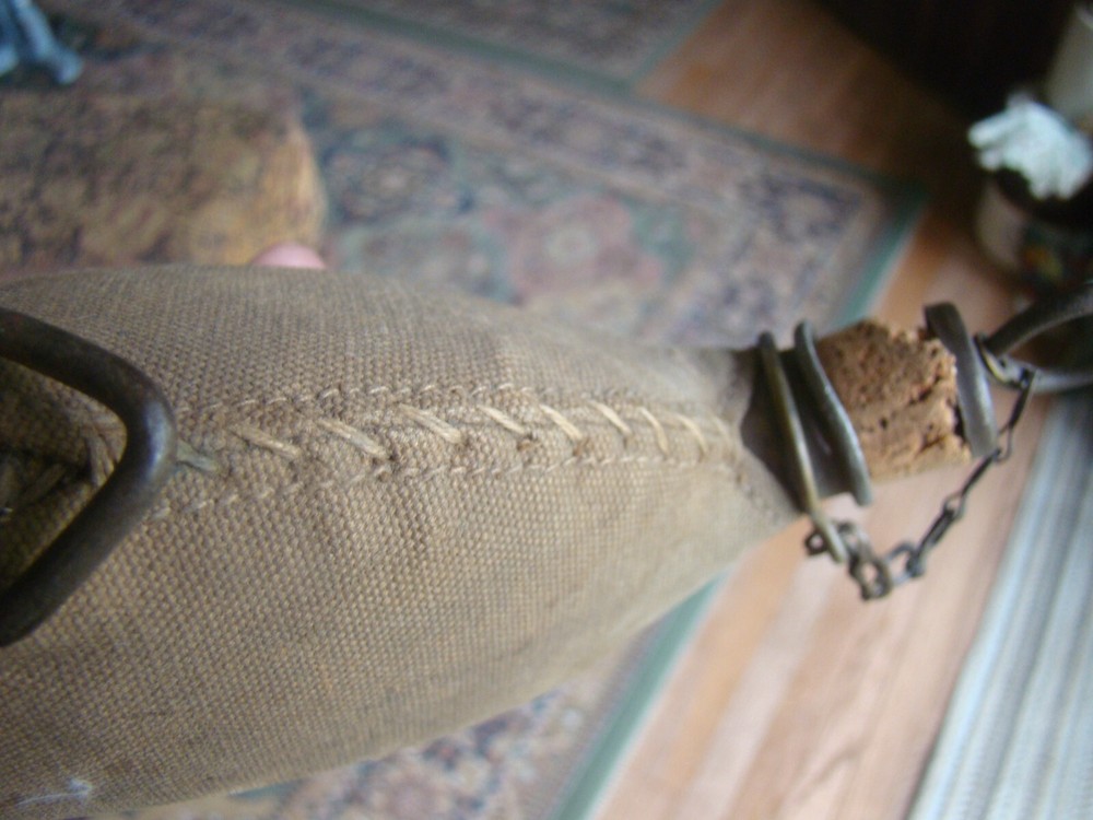 Antique U.S. Canteen w/ Chain Stopper RIA