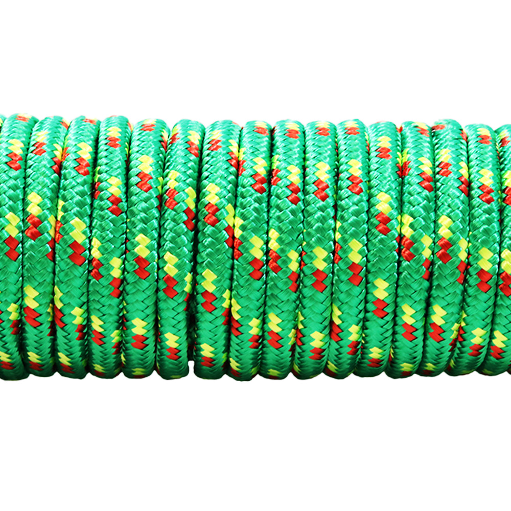 3/8" x 100' Utility Diamond Braided Polypropylene Multi Purpose Rope - BoxerTool