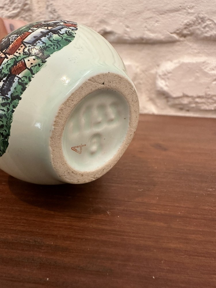 E. Bersbach Souvenir Pitcher Small Multicolor Hand Paired