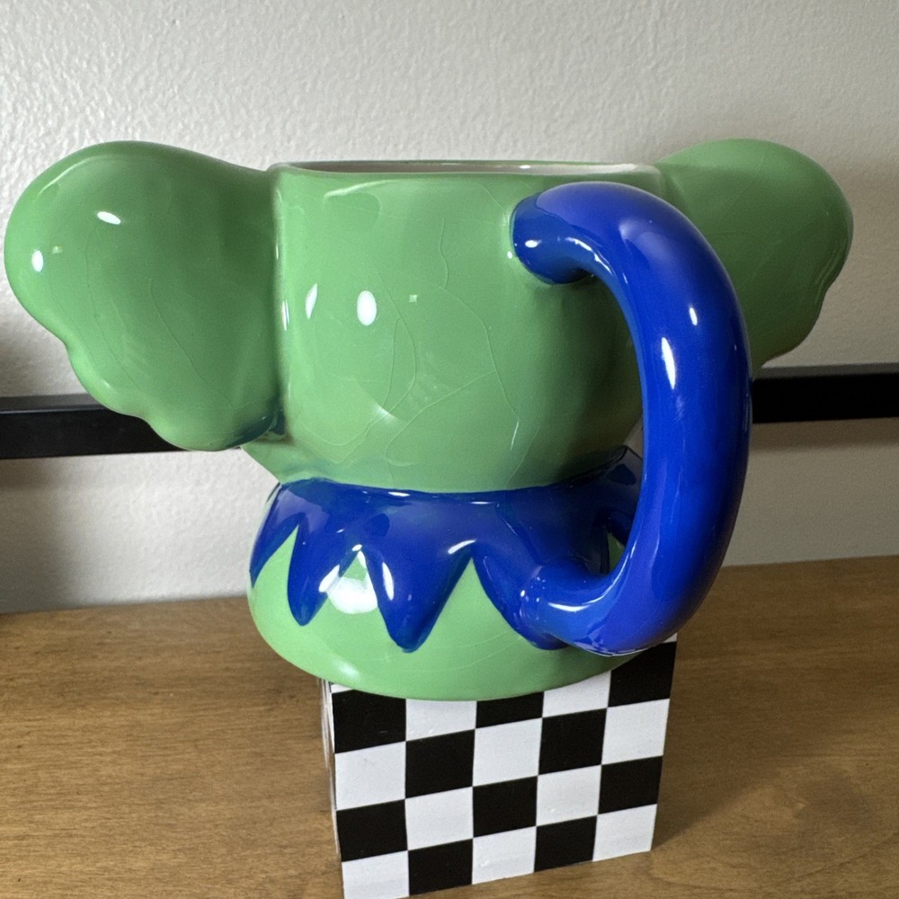 Grateful Dead Dancing Bear Molded Ceramic Mug Green 18oz