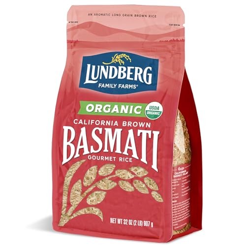 Organic Brown Basmati Rice Long Grain Non Sticky 32 oz