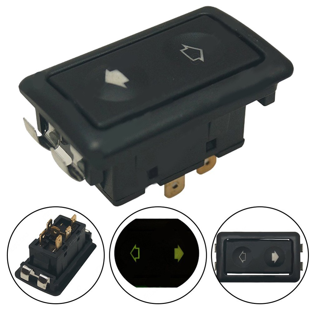 Practical Electric Power For Window Switch Button with Green LED Light