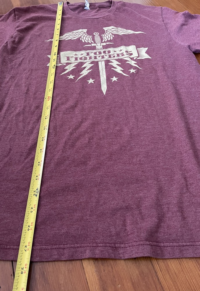 Foo Fighters Graphic T-Shirt w/ Eagle Sword Optima Tag Dave Grohl (Medium)