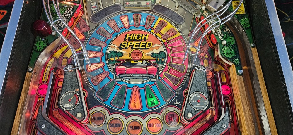 HIGH SPEED Pinball Machine - Williams 1986 - 2472