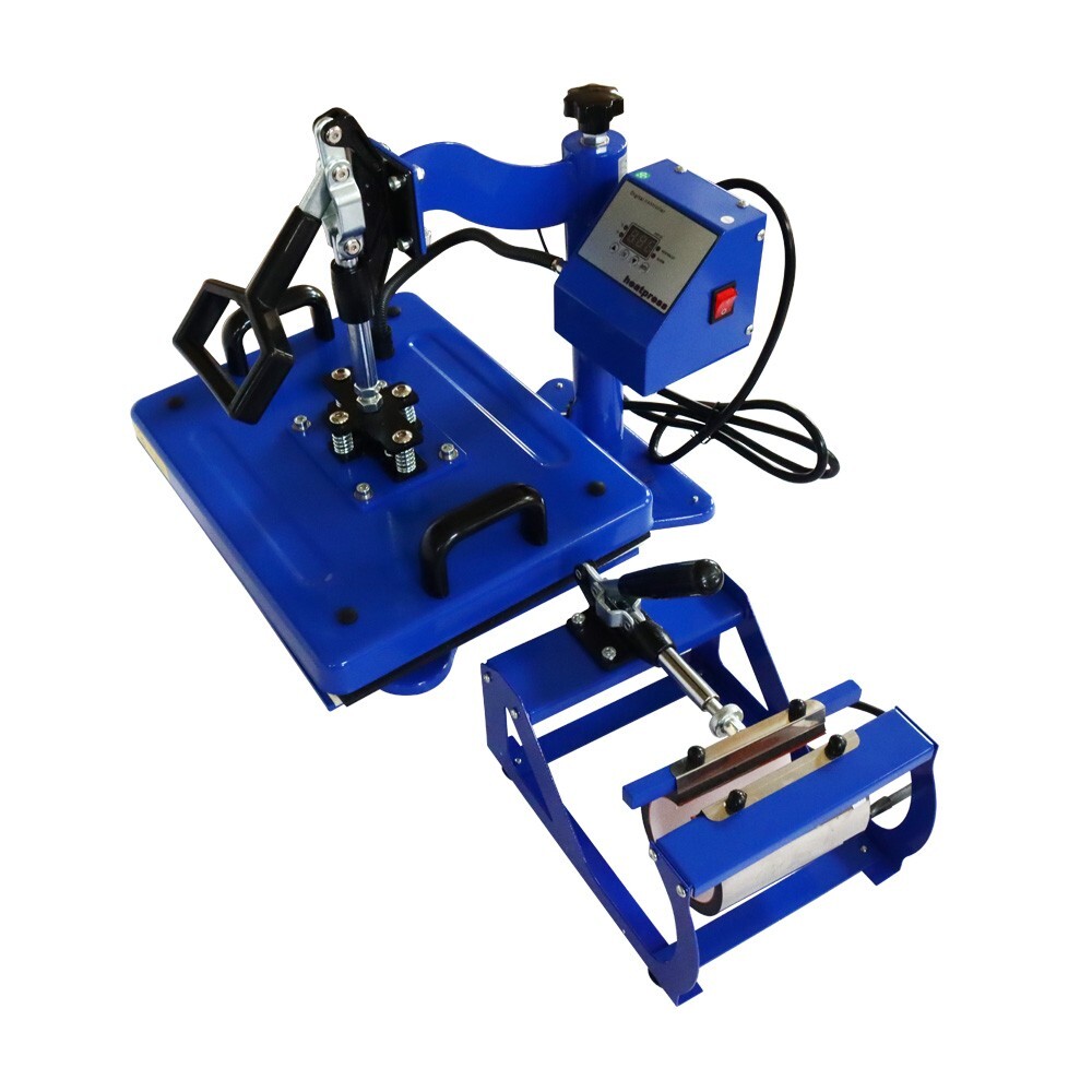 5in1 Heat Press Machine Mug Cap Hat T-shirt Heat Press Transfer Multfunction110V
