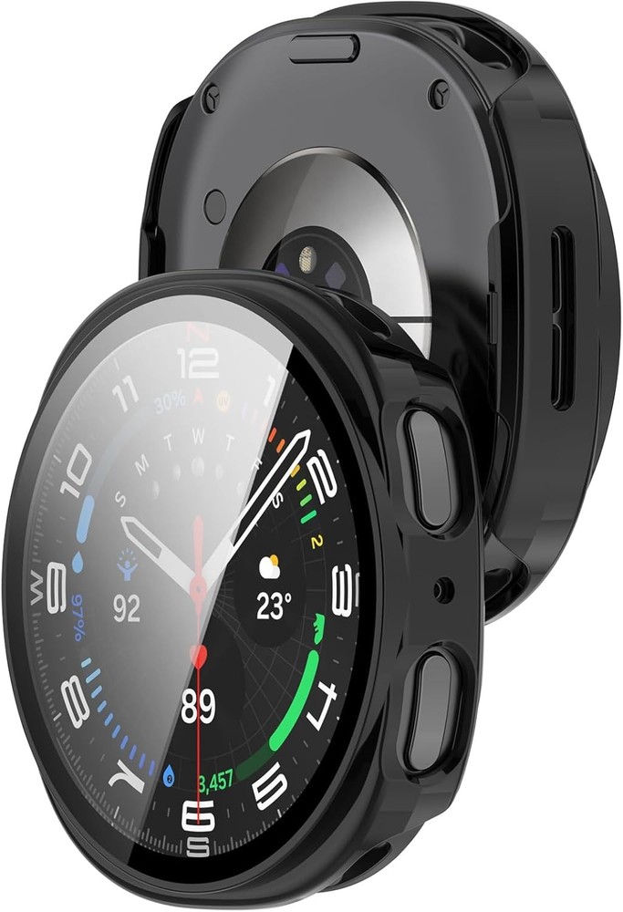 Full Coverage PC Protective Case & Tempered Glass Screen Protector for Galaxy Wa