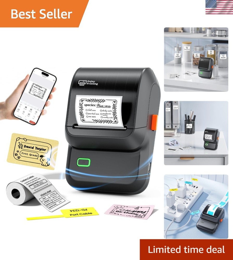 Label Maker Machine with Tape, M100 Address Barcode Label Printer, Versatile ...