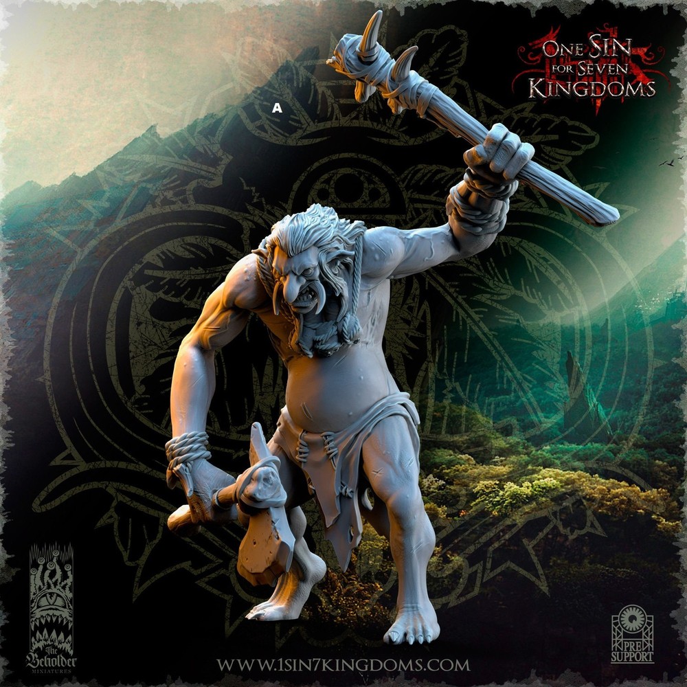 Mountain Troll | The Beholder Miniatures