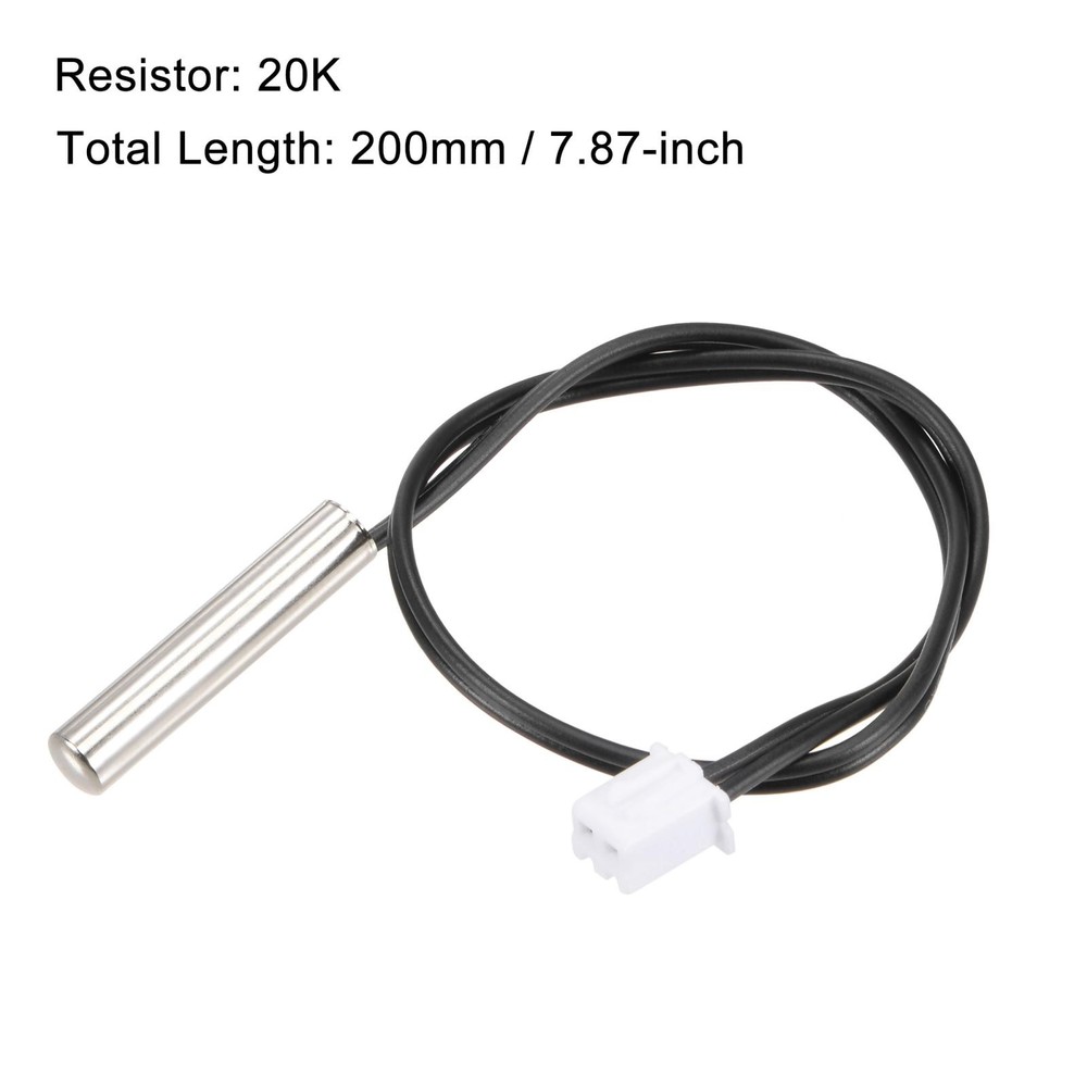 5pcs 20K Temperature Sensor Probe, NTC Thermal Sensor Probe 200mm