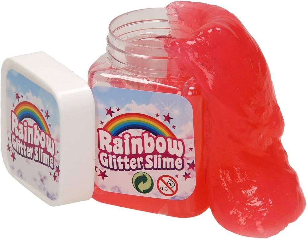 Regenboog Glitter Slijm