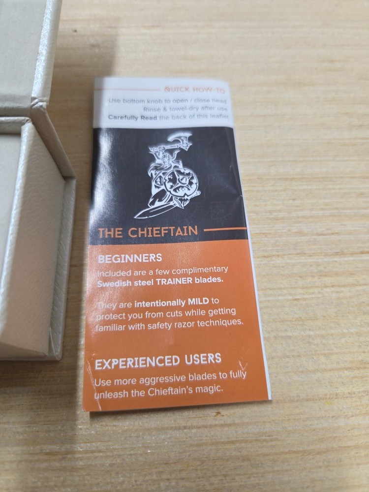 VIKINGS BLADE The Chieftain Double Edge Safety Razor