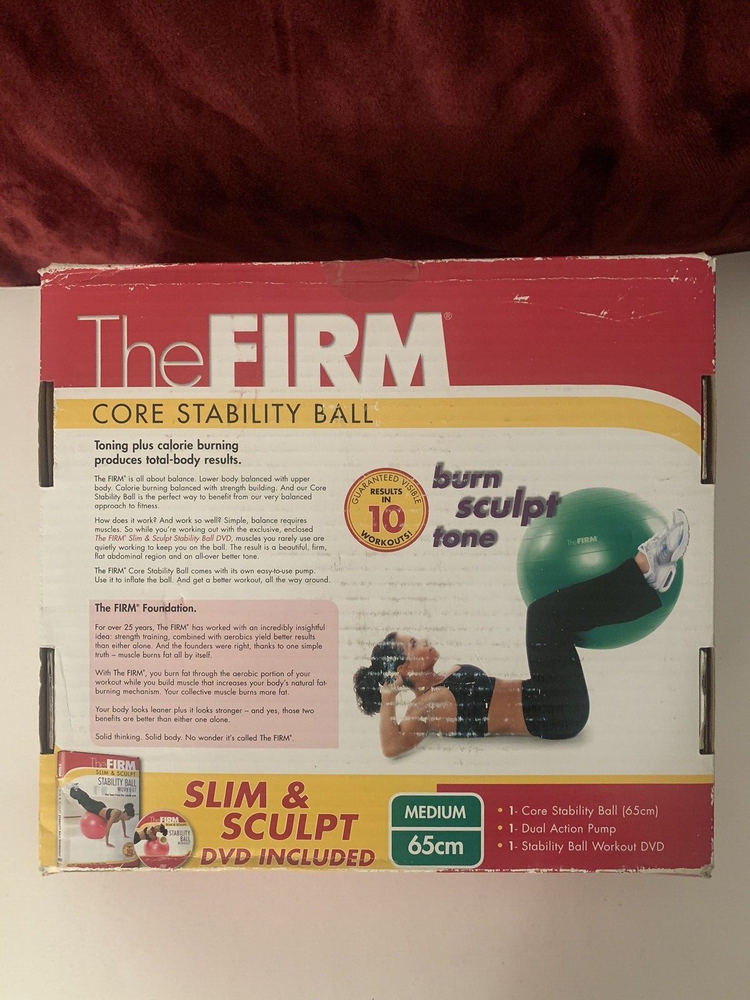 The Firm, Core Stability Ball, Mega Value Pack, includes 2 Used Firm DVDs!