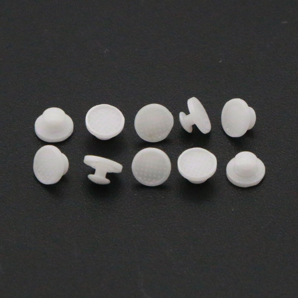 Dental Orthodontic Composite Ceramic Lingual Button Bondable Round Base - 10 Pcs
