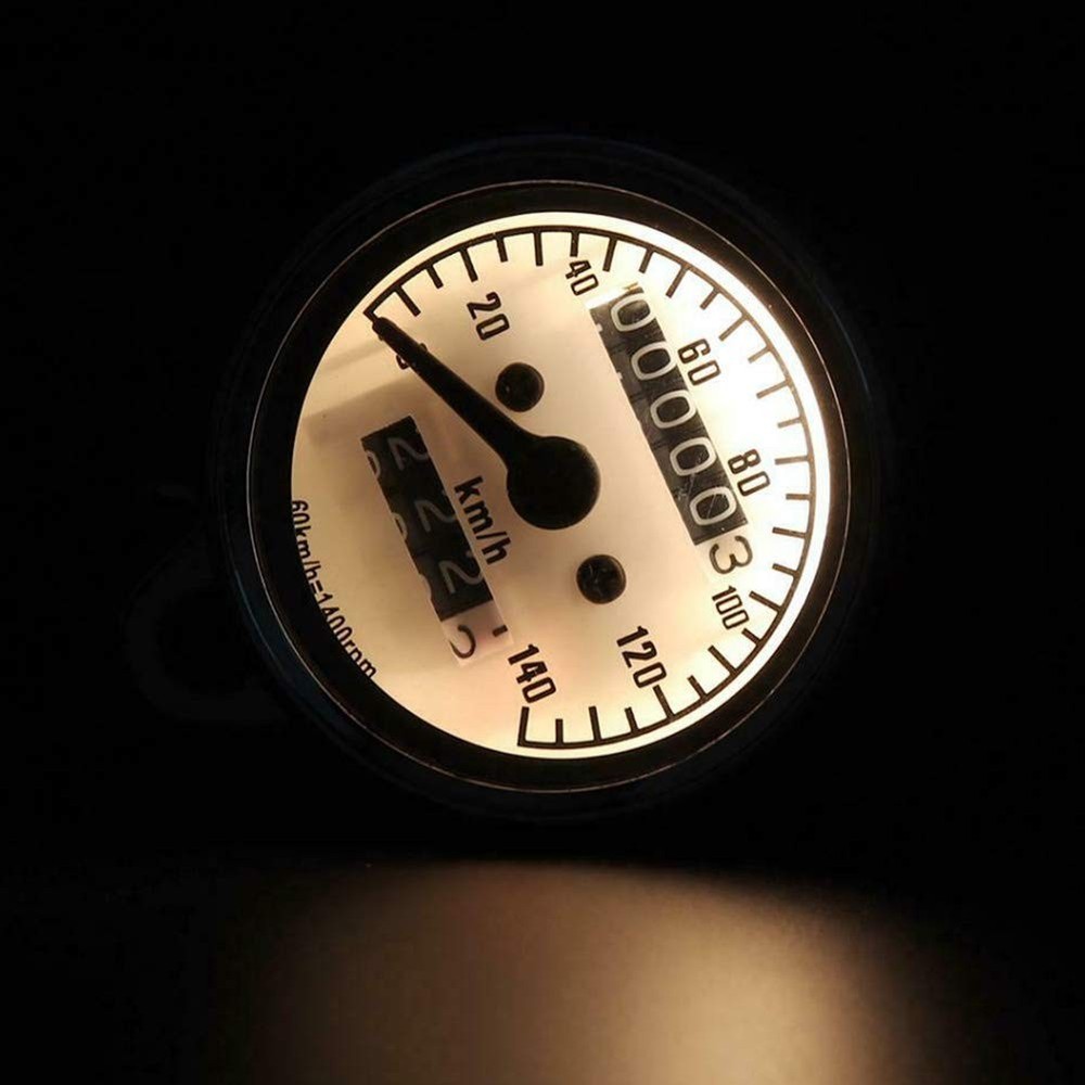 Universal Motorcycle Speedometer Speedometer with Night Lighting 12V Kil...