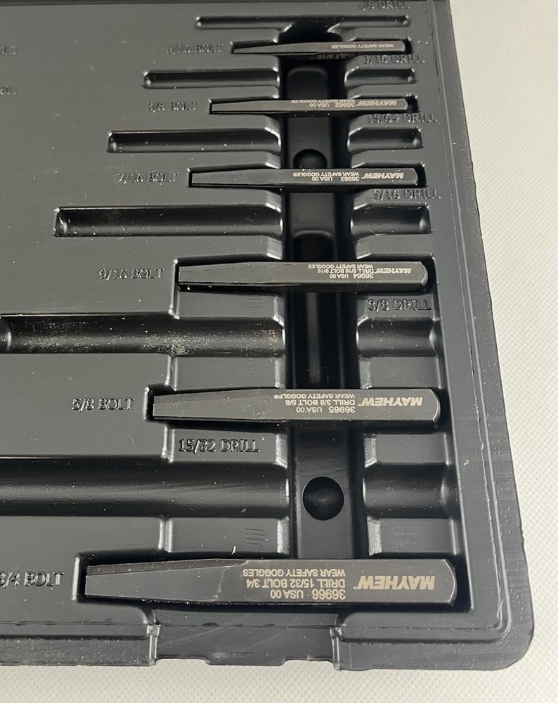 Mayhew Pro 37345 10-PC Screw Extractor Set